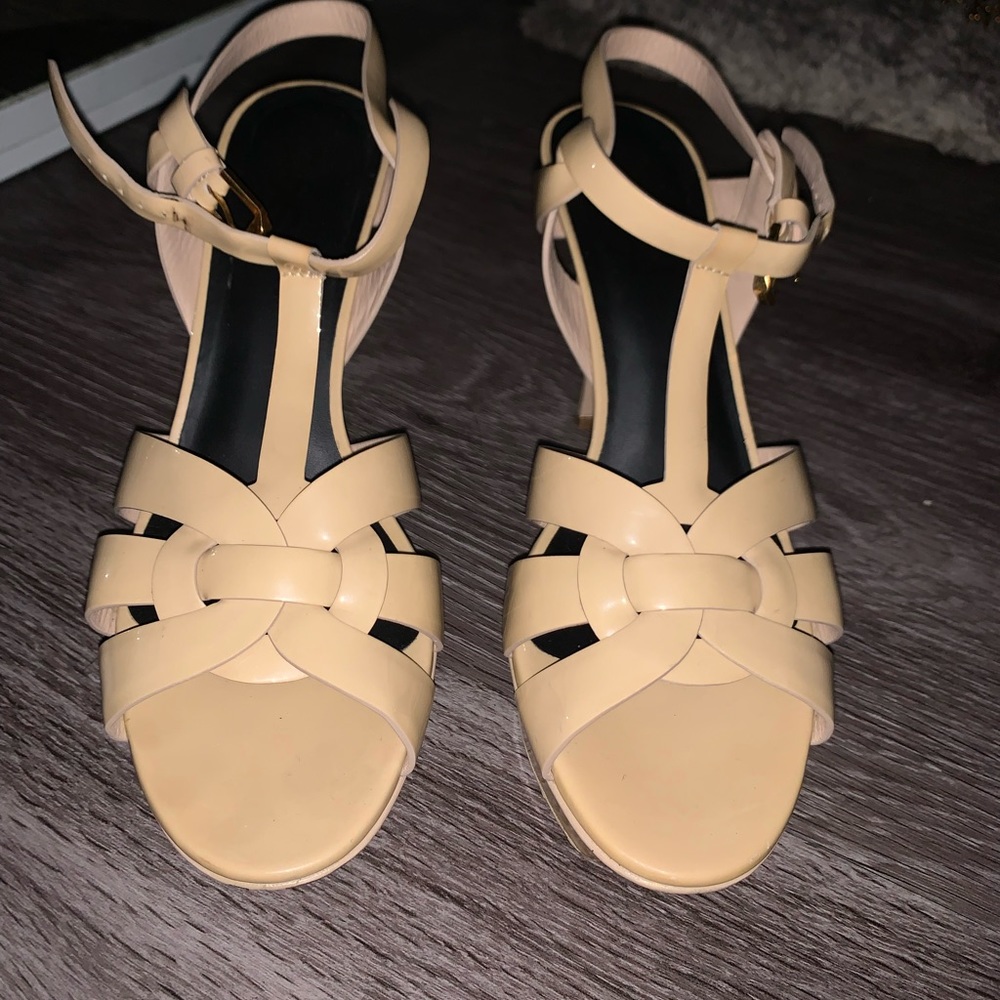 Saint Laurent Patent Leather Sandals